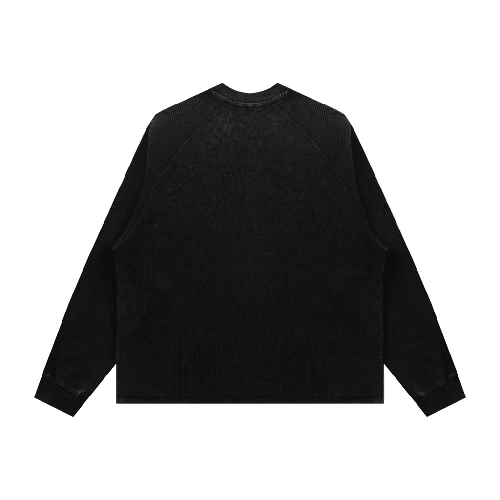Unisex Vintage Wash Boxy "SPIDER" Waffle Gym Tee