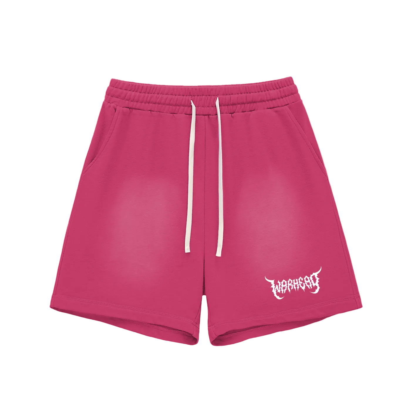 Sun faded “Warhead” cotton shorts