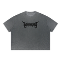 Unisex Vintage Wash Sunfade Boxy "Warhead" Waffle Gym tee