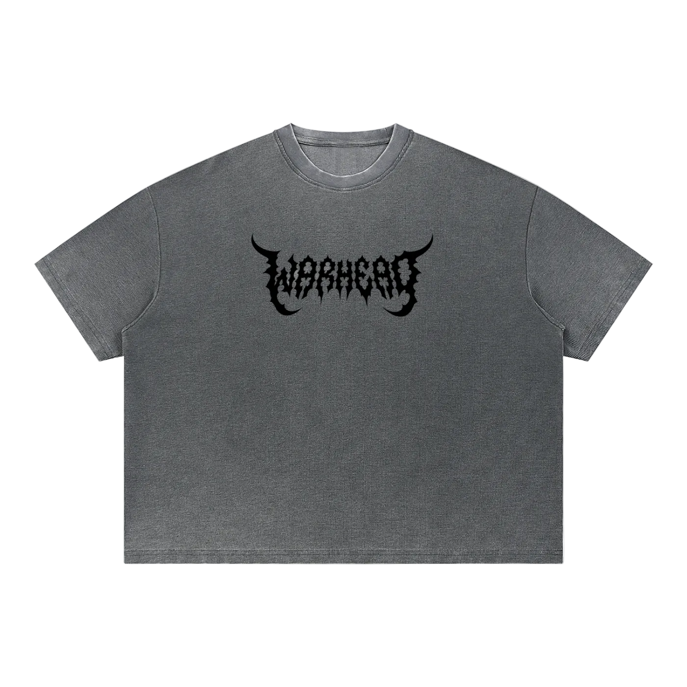 Unisex Vintage Wash Sunfade Boxy "Warhead" Waffle Gym tee