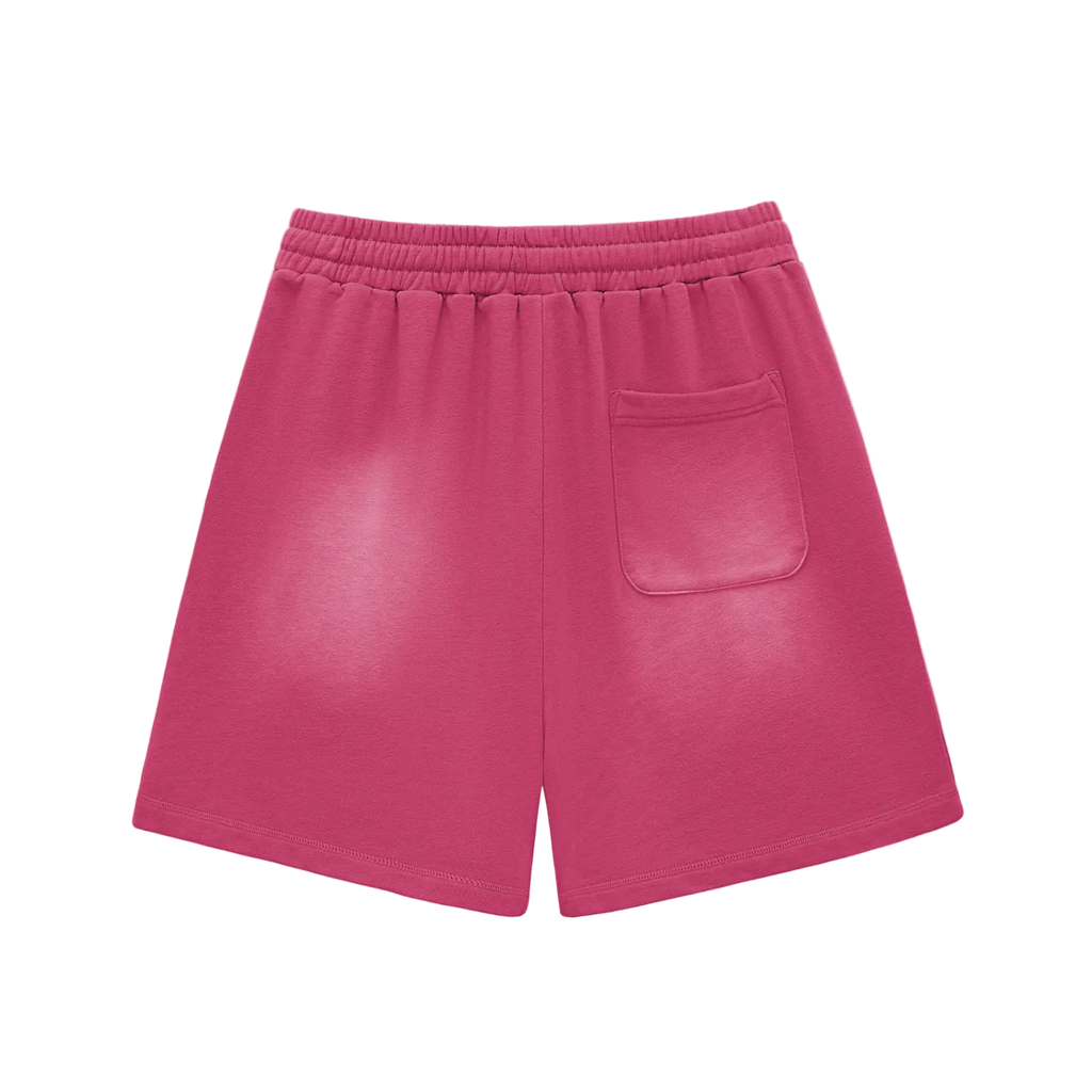 Sun faded “Warhead” cotton shorts