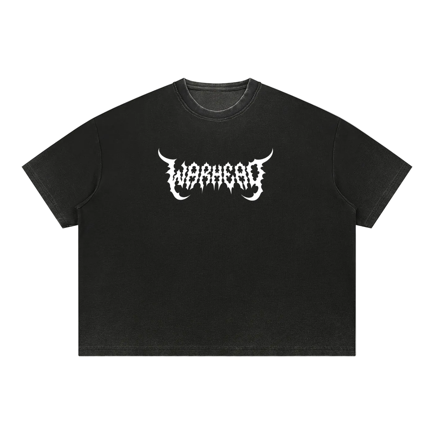 Unisex Vintage Wash Sunfade Boxy "Warhead" Waffle Gym tee